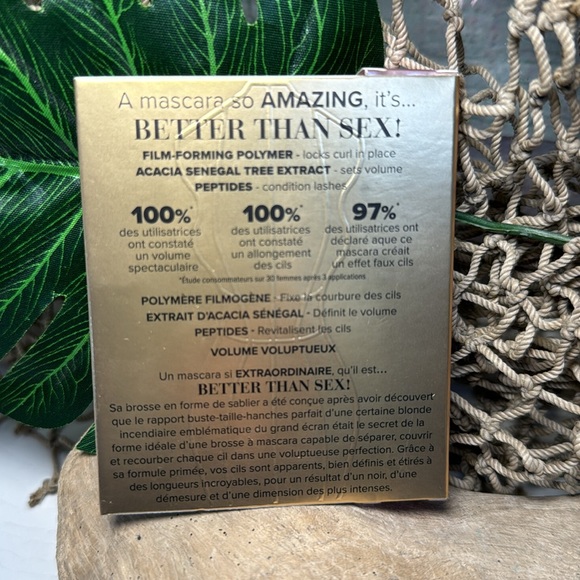 NEW! Too Faced BETTER THAN SEX Volumizing Mascara Black 4.8g COSMETICS MAKEUP - Picture 7 of 9